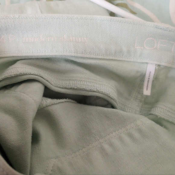 LOFT Mint Green Skinny Jeans - Picture 4 of 4